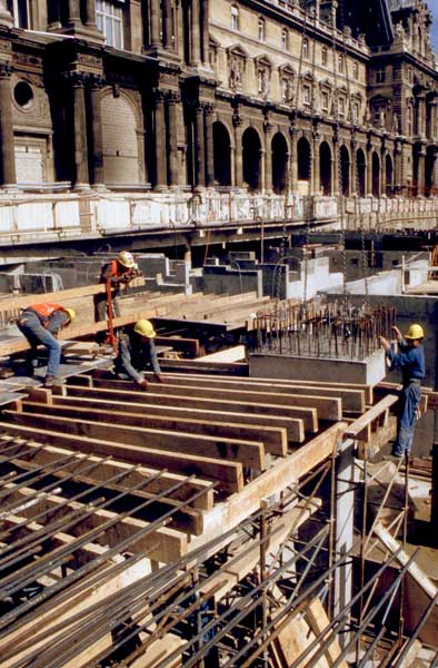 Chantier du Grand Louvre